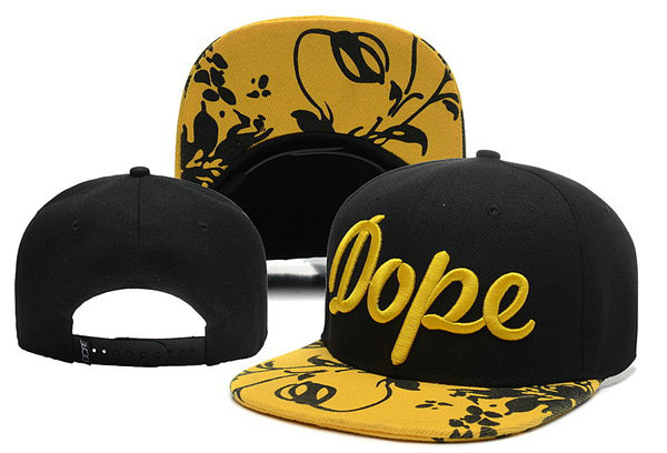 Dope Flower Black Snapback Hat XDF 0613